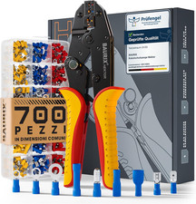 ® Pinza Crimpatrice per Capicorda Da 0,50 – 6,00 Mm², Pinza per Capicorda Da 0,5