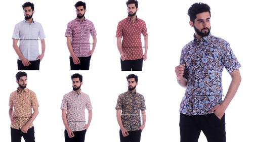 Uomo cotone voile stampato - cotone,