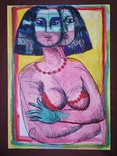 BRUNO CASSINARI - LITOGRAFIA A COLORI 50x70 CM - ANNI '80