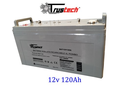 Batteria 12v 120ah piombo - batteria, piombo-