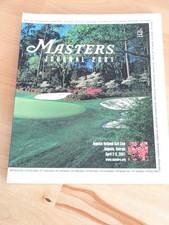 Giornale Masters Golf 2001