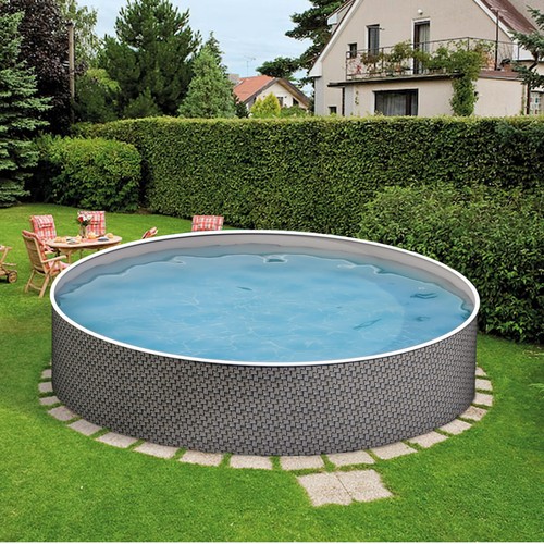 Piscina parete acciaio - piscina, a