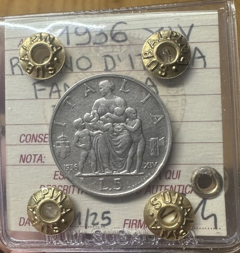 Moneta regno italia - moneta, 5