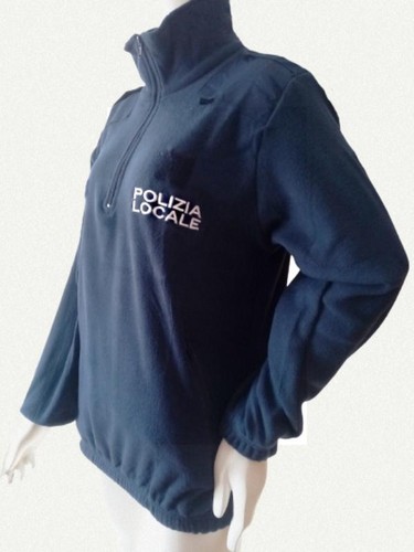 Pile polizia locale ricamato - pile,