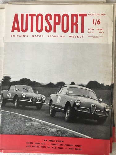 Autosport august 1959 test - autosport,