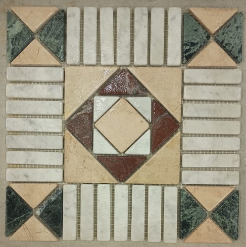 Rosone mosaico marmo pavimenti - rosone,