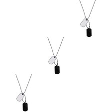  3pcs Men's Necklace Military