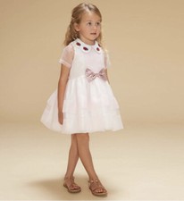 Abito coccinella organza rosa