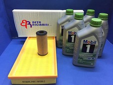 KIT TAGLIANDO  FILTRI+OLIO MOBIL 1 5W30  MERCEDES CLAS. A 150-160-170 BZ+CANDELE