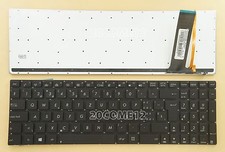 per ASUS N76VB N76VJ N76VM N76VZ N56VM N56VV tastiera tastiera svizzera retroilluminata