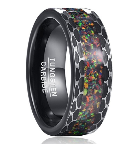 Anello uomo tungsteno nero - uomo,