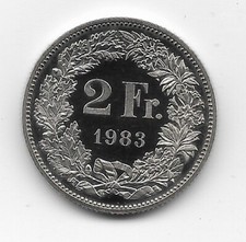 Monete Svizzere 2 FRANCHI ANNI