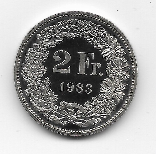 Monete svizzere franchi anni - svizzere, 2