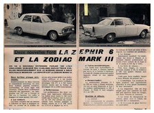 1962 DOCUMENT (ref POT 192) AUTO  : FORD ZEPHIR 6 / ZODIAC MARK III  2p