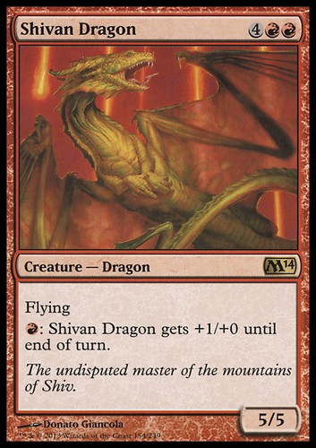 Mtg shivan dragon exc drago - exc,
