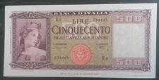 BANCONOTA 500 LIRE 20/03/1947