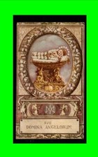 b1055 Santino antico cromo Madonna Maria Bambina Suore di Carità Milano