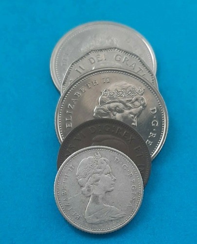 Lotto monete usa - 5, canada