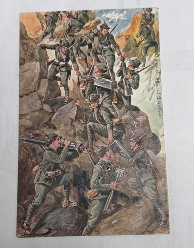 Cartolina ww1 alpini - cartolina,