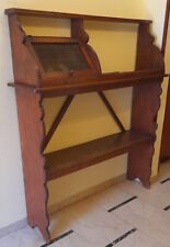 Antica libreria anche portaoggetti in legno noce scuro con cella portchiavi ecc.