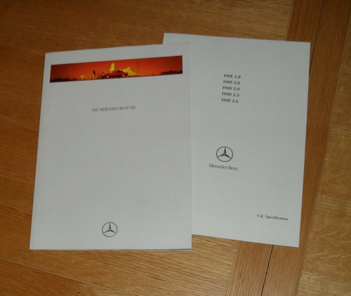 Brochure auto mercedes 190 - mercedes,