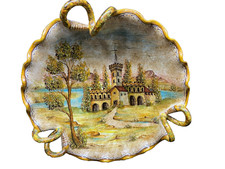 Ciotola centrotavola Dipinto A Mano Fima Deruta ~ Italia ~ Profondità 14 1/2" x 3"