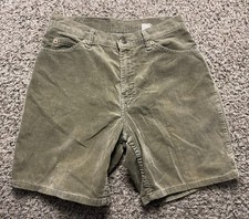 Pantaloncini corti vintage Levis 560 velluto a coste uomo 30 larghi linguetta arancione 8" made in USA