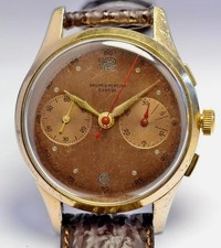 cronografo vintage Baume & Mercier placcato oro revisionato