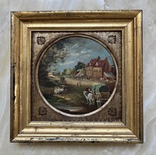 Paesaggio Con Case Carrozze