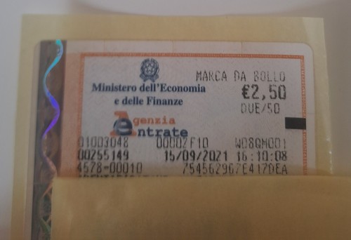 Italia marca bollo - italia, da