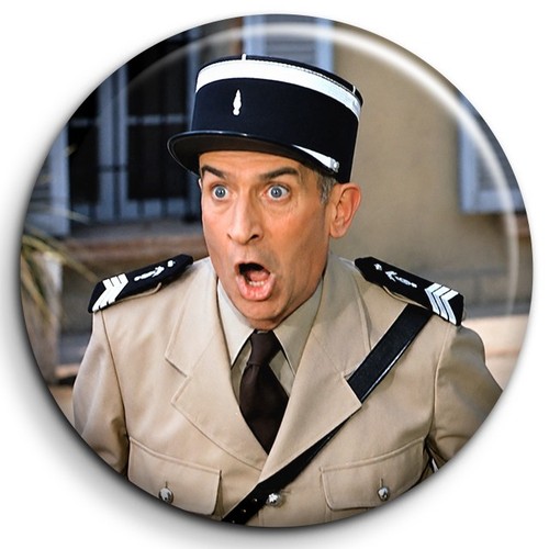 Louis funes badge 38mm - funes,