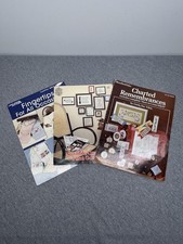 Vintage Cross Stitch Pattern Book Lot 3 Leisure Arts Gloria & Pat Needleworks
