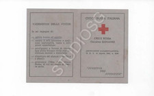 TESSERA CROCE ROSSA ITALIANA