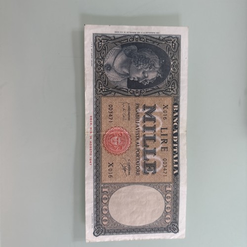 Mille lire ornata perle - lire, di