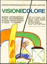 VISIONE COLORE poster manifesto Centro Internazionle delle Arti del Costume F16