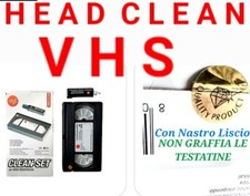 CASSETTA PULISCI TESTINE VCR VideoRegistratore HEAD CLEANER Vhs MGL Original