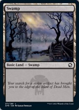 MTG 4x SWAMP 271 EXC - PALUDE - AFR - MAGIC