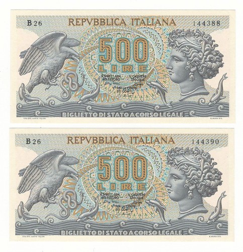 500 lire aretusa decr - 500,