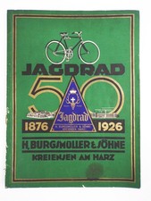 Catalogo bici da caccia Burgsmüller e figli bicicletta armi orologi 1926