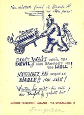 Michel FINGESTEN Small Graphics NOT EL CLICHE' signed in pencil Meussgeier n.815