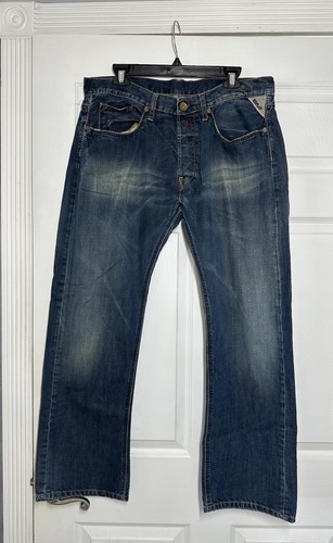 Jeans replay dritto blu - dritto,