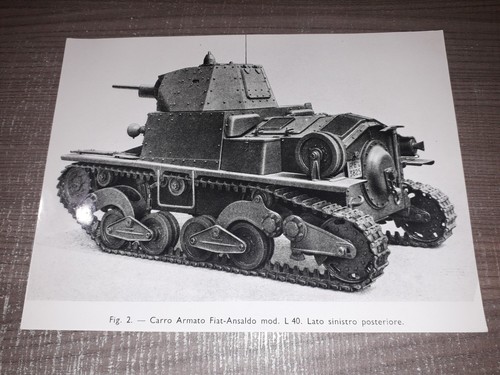 Foto epoca carro - armato, fiat