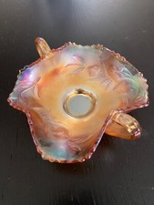 Fenton piatto vetro arancione