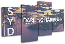 Sydney Night City MULTI CANVAS