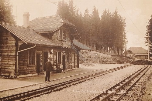 Cartolina gare des - gare, et