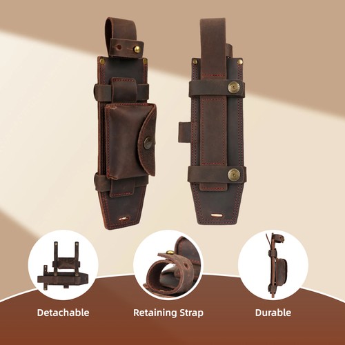 Tourbon leather fixed blade - tourbon,