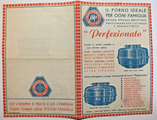 X307-FORNO ELETTRICO PERFEZIONATO ALFA BREVETTO VALLI DEPLIANT PUB.