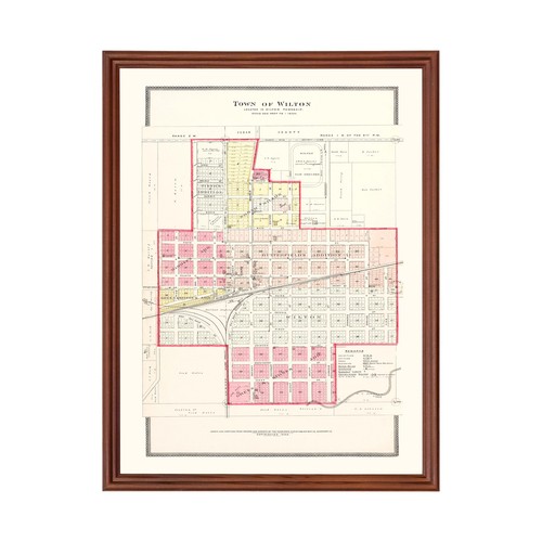 Vecchia mappa wilton - vecchia, ia