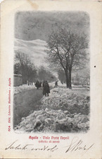 Aquila - Viale Porta Napoli (effetto di neve) (AQ). - F.P. V. 1916