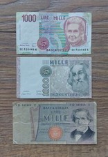 Lotto Banconote mille lire